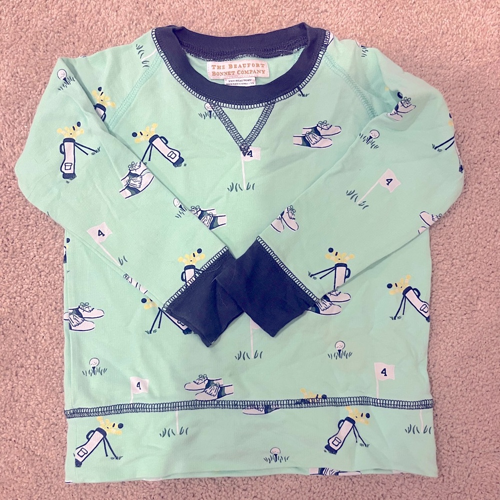 TBBC Cassidy Comfy Crewneck -Mulligans and Manners with Nantucket Navy
